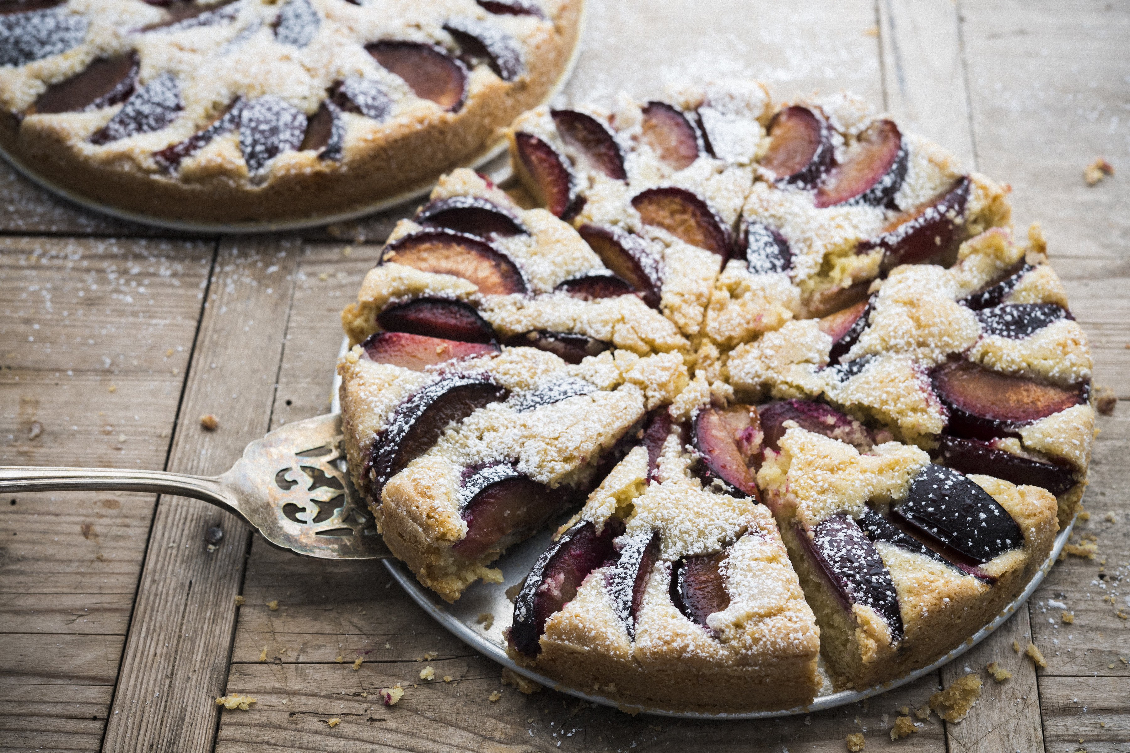 Plum and almond traybake | Only Crumbs Remain