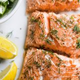 Baked Salted Salmon Dill